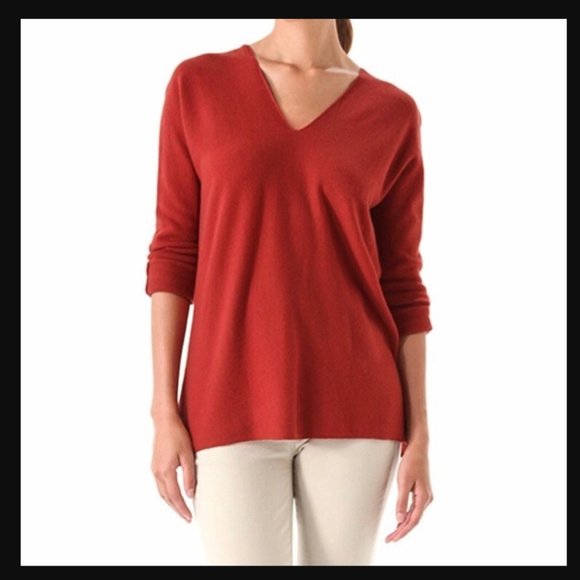 Vince Sweaters - vince. Wool and Cashmere Double V-Neck Pullover Sweater